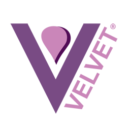 Velvet Logo Image serves as button to Product Information